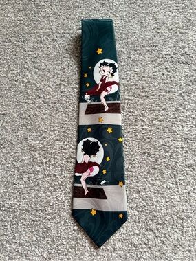 Betty Boop Black Novelty Necktie | Betty & Pudgy Collectible